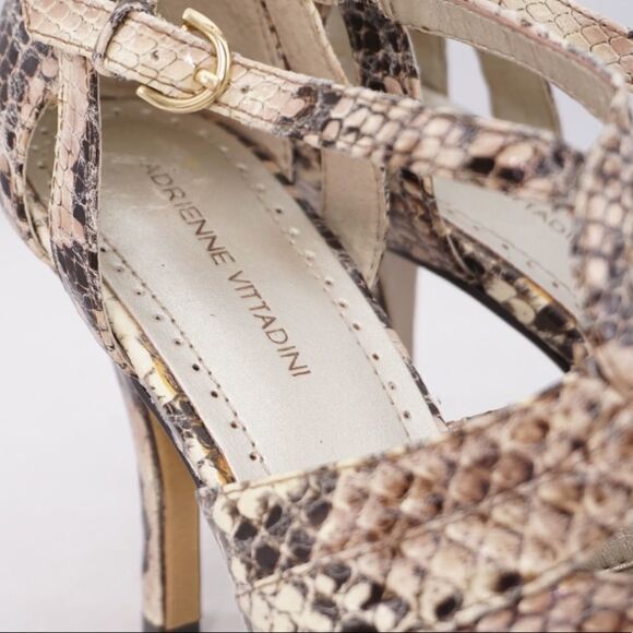 Adrienne Vittadini Geraldine Strappy Sandal Heels, Size 8.5 - Picture 10 of 11